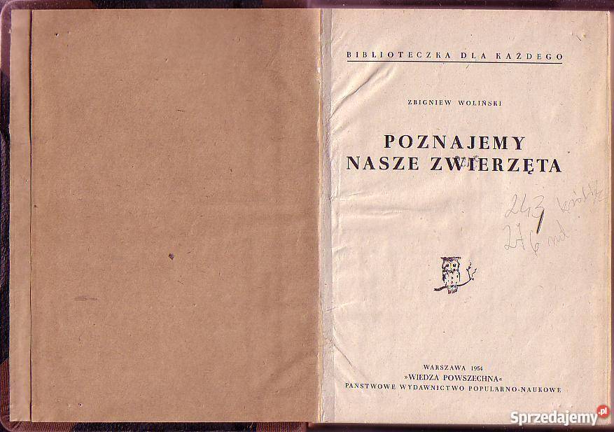 6782 POZNAJEMY NASZE ZWIERZĘTA ZBIGNIEW WOLIŃSKI biologia, ekologia Czyrna