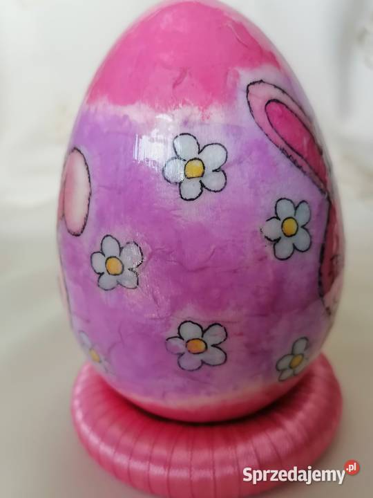 jajo pisanka stroik zając 12 hand made Sierpc