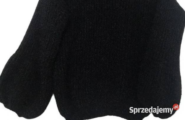 Wiralowy sweter w kolorze czerni rękawy dzwonek Wejherowo