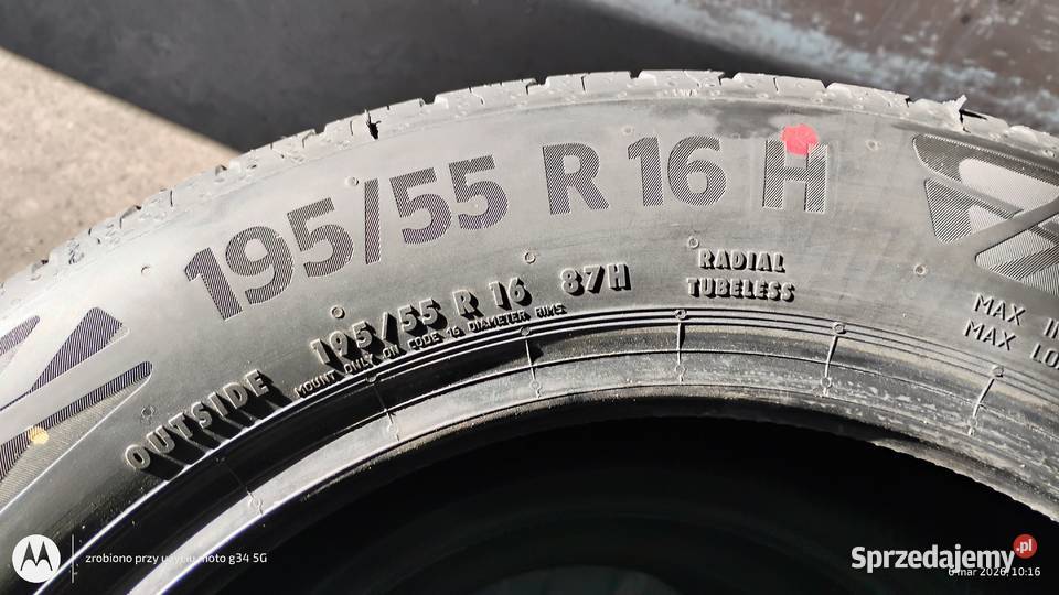 Opony letnie195 55 16 Continental Dąbrowa Górnicza