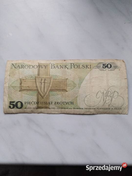 Banknot 50zl Karol Świerczewski 1988r Krasnystaw