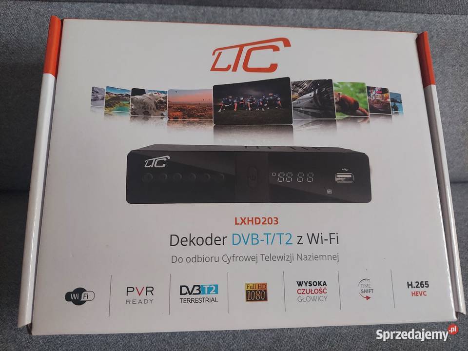 Dekoder dvbt2 Hevc z wifi Gwarancja Czarna Woda