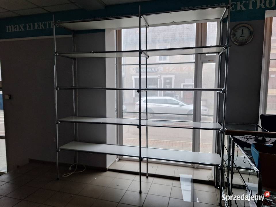lada i regały sklepowe z rurek chromowanych Szczecinek sprzedam