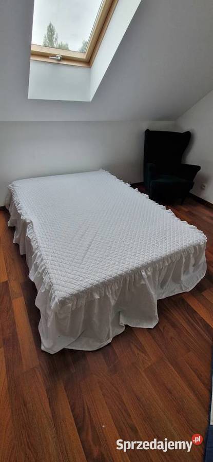 łóżko z palet gruby materac 205cm