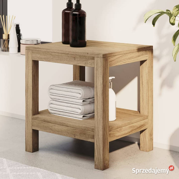 Stolik łazienkowy 45x35x45 lite drewno tekowe Pozostałe Warszawa sprzedam