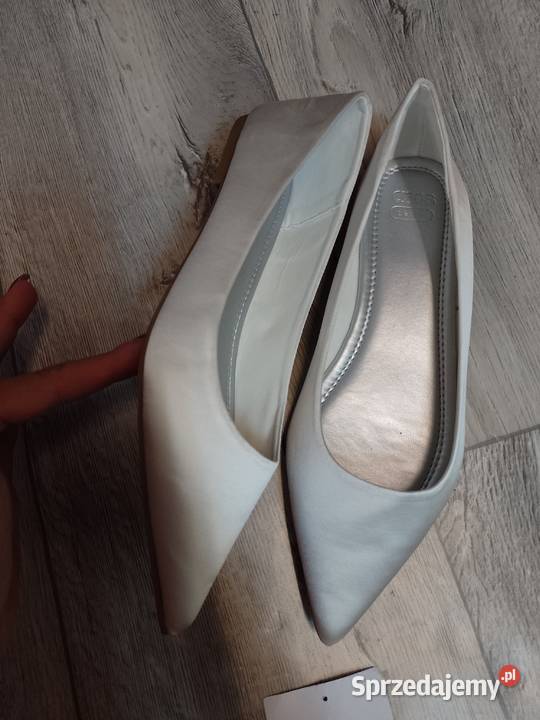 40 ASOS Design Białe baleriny baletki wieczorowe małopolskie Kraków sprzedam