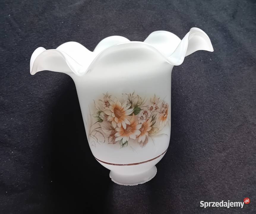 Klosz Tulipan do lampy naftowej żyrandola Porcelana i szkło Koźminek