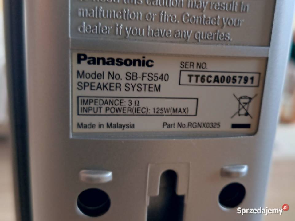 PANASONIC kino domowe SCHT540E kolor srebrny Zestawy kina domowego Ełk