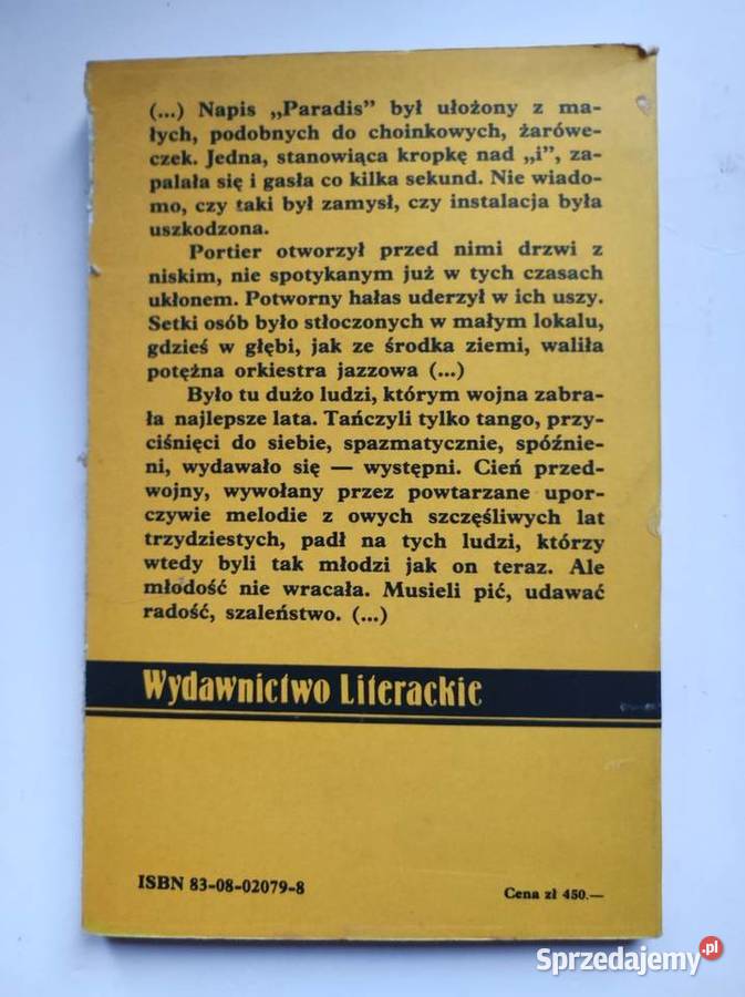 Paradis kąkolewski Krzysztof literatura piękna