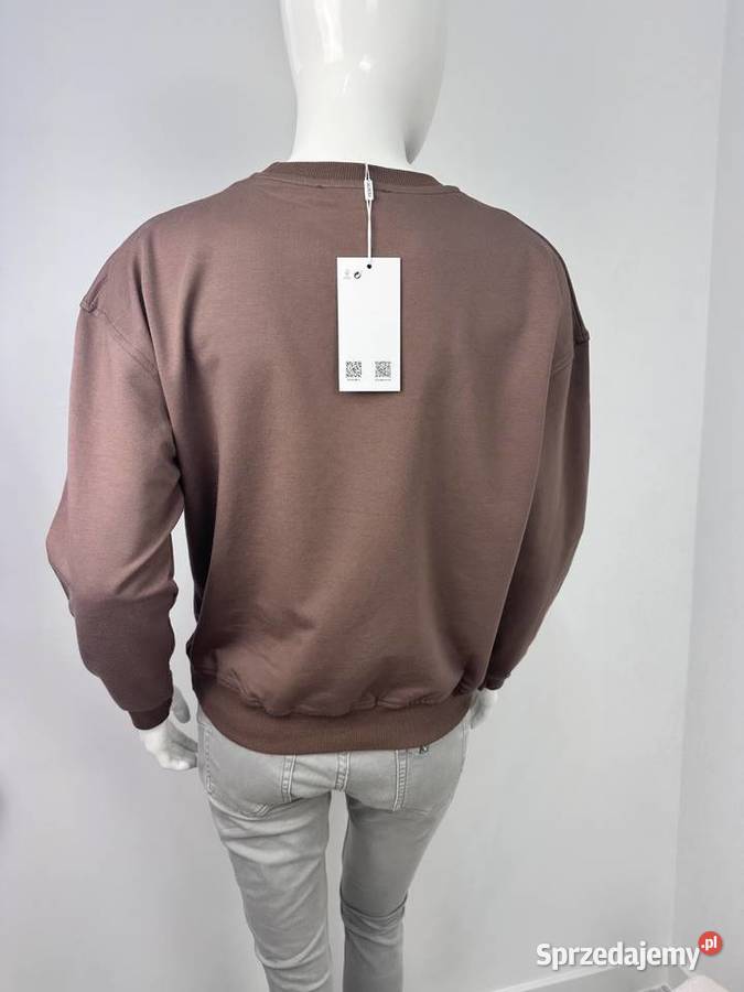 Bluza damska z nadrukiem czekoladowy brąz M L XL Bluzki i koszule Poznań
