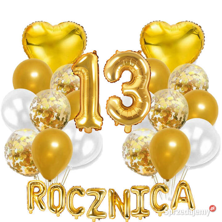 Zestaw dekoracji PIĘĆDZIESIĄTA 50 ROCZNICA 10 do mazowieckie Adamowizna
