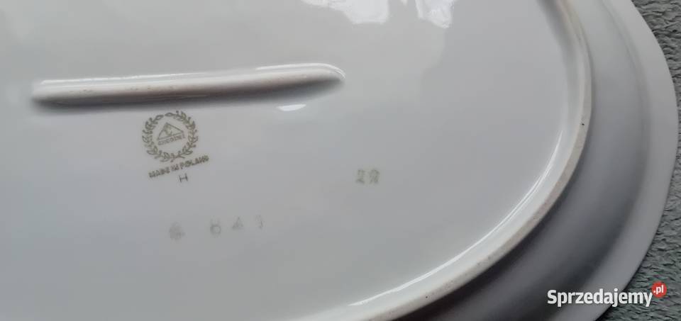 Półmisek Chodzież fason Szczecin sygn z okresu Porcelana i szkło Koźminek