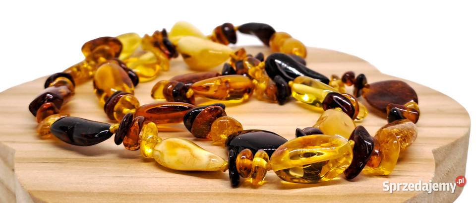 Korale z bursztynu BURSZTYN bałtycki fasolki sprzedam