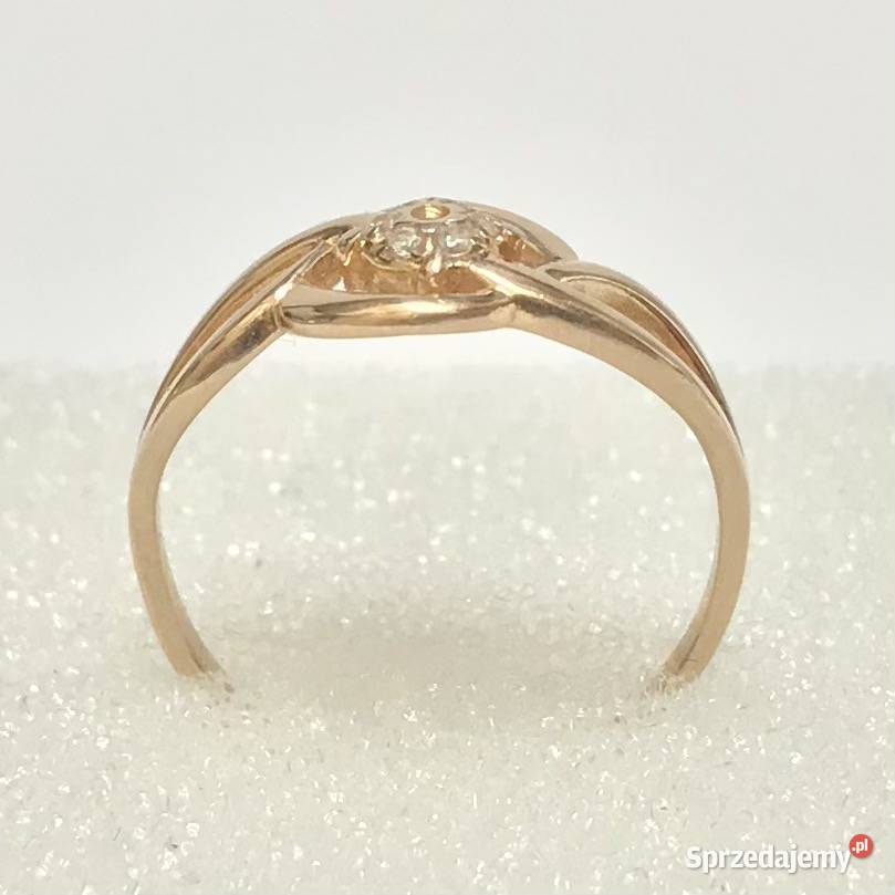 PIERŚCIONEK z RÓŻOWEGO złota 585 14K AŻUROWY r15 złote Warszawa
