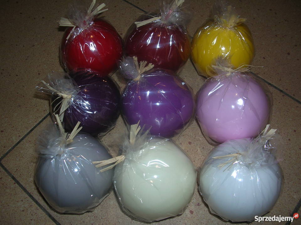 Świeczki świece KULKI 8 śr Barwione Lakier 399 Siewierz sprzedam