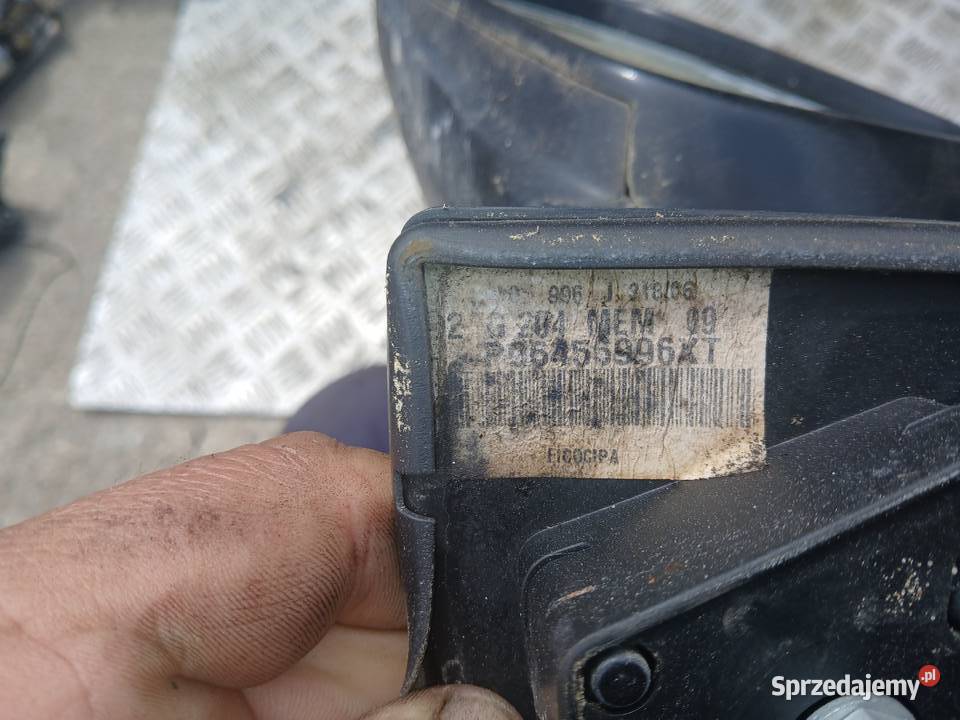 Lusterko lewe Peugeot 407 lak EZQC 12pin Lusterka zewnętrzne małopolskie Radłów sprzedam