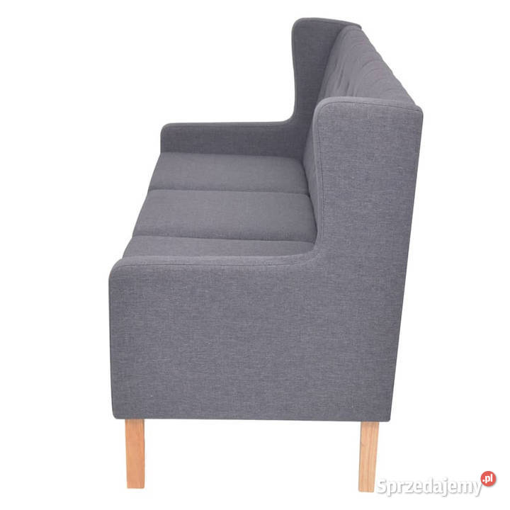 3osobowa sofa tapicerowana tkaniną szara Warszawa
