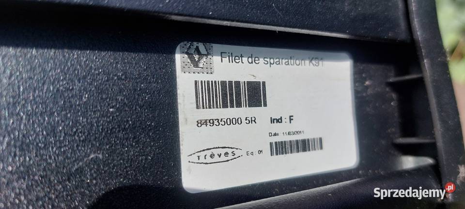 Roleta bagażnika Siatka grodziowa Renault Laguna mazowieckie