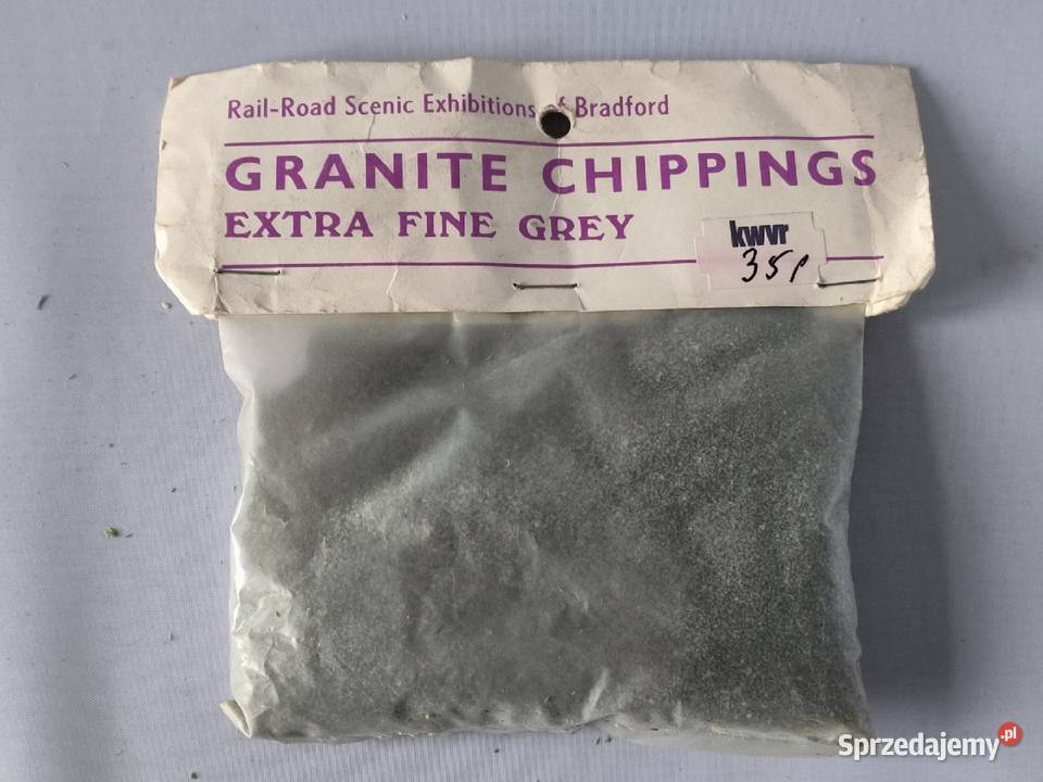 Posypka do makiet UK szary granit Kraków