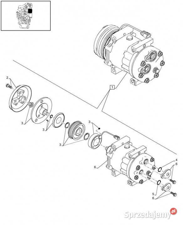 Holland T6010 T6090 T6070 Sprezarka klimatyz Pozostałe Jastrzębniki