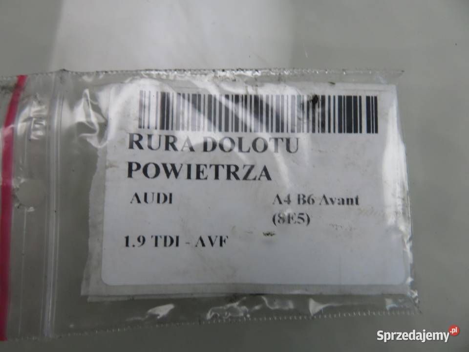 RURA INTERCOOLERA AUDI A4 B6 19 TDI 3B0145762C