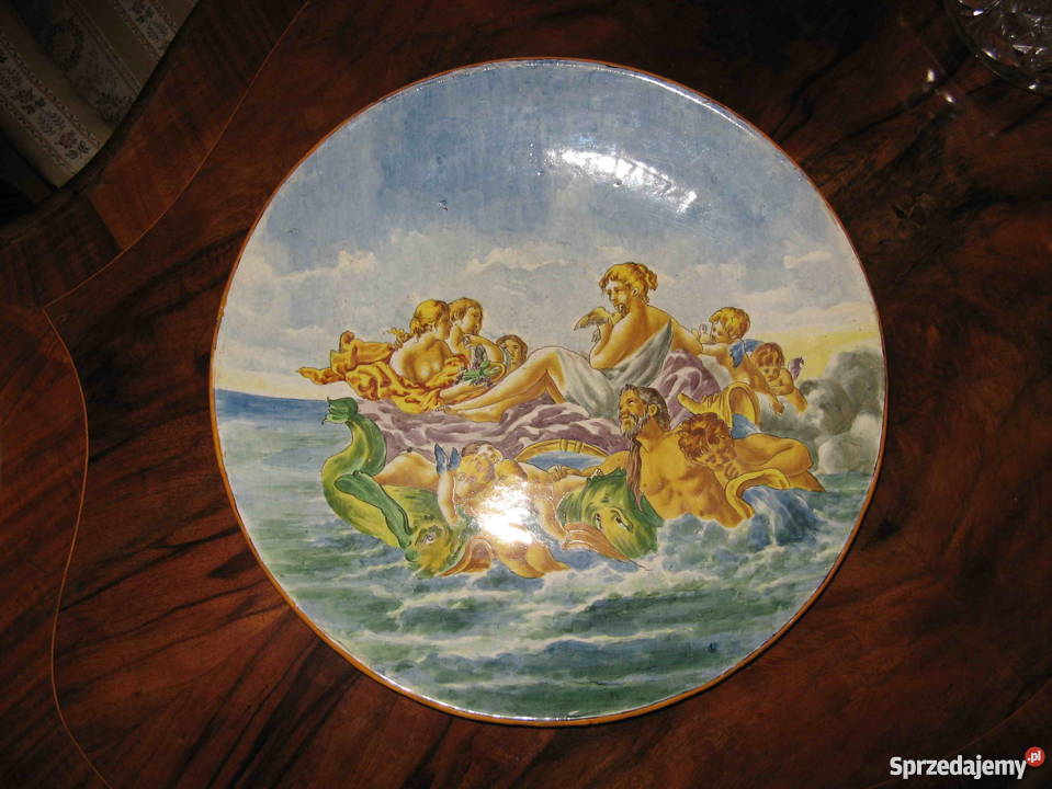 Talerz Malolika XIX wiek Antyk Poznań