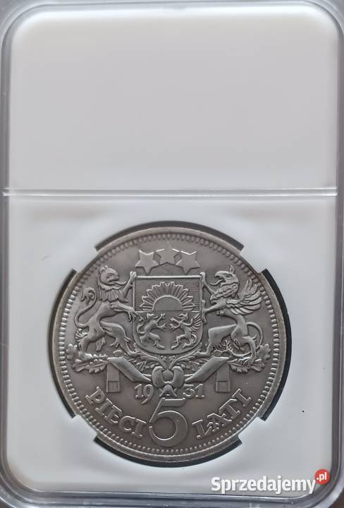 5 Łatów Łotwa 1931 r Slab Kopia wielkopolskie Konin