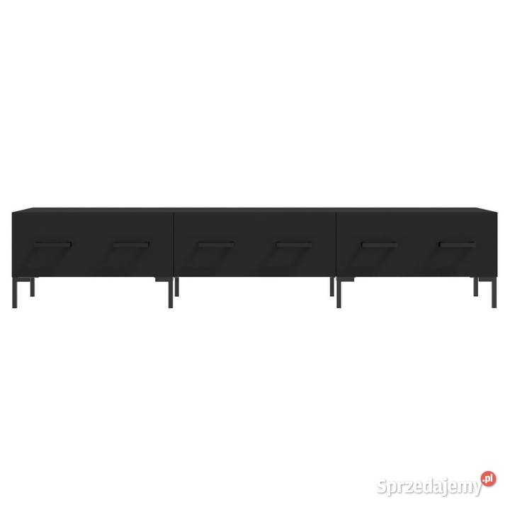 Szafka pod TV czarna 150x36x30 materiał