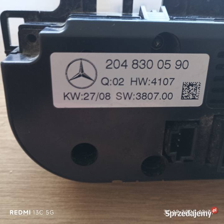 PANEL KLIMATYZACJI MERCEDES W204
