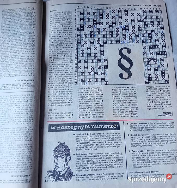 Miesięcznik Detektyw 7 28 1990 r Koźminek sprzedam