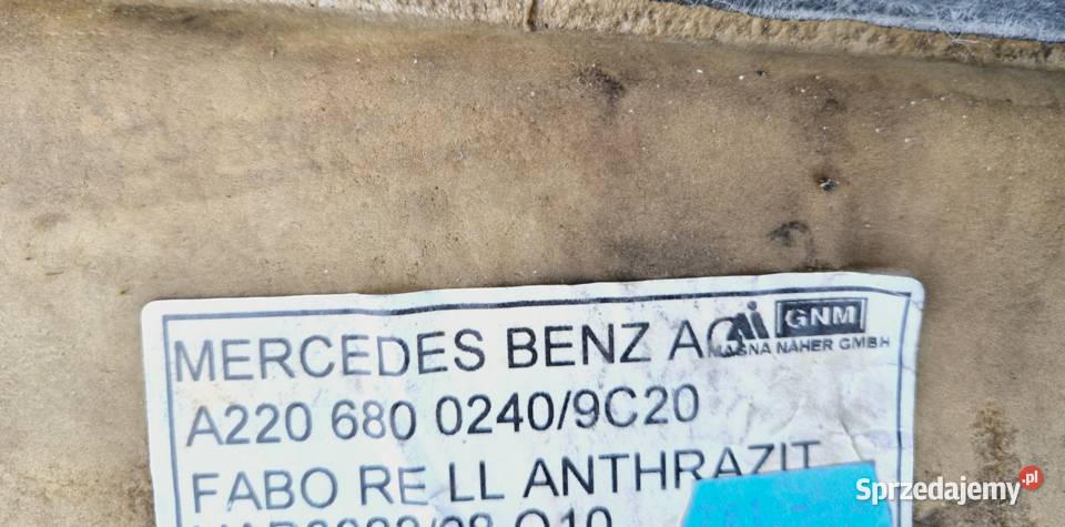 DYWAN WYKŁADZINA PRZÓD LEWA PRAWA MB W220 SKL Działoszyce