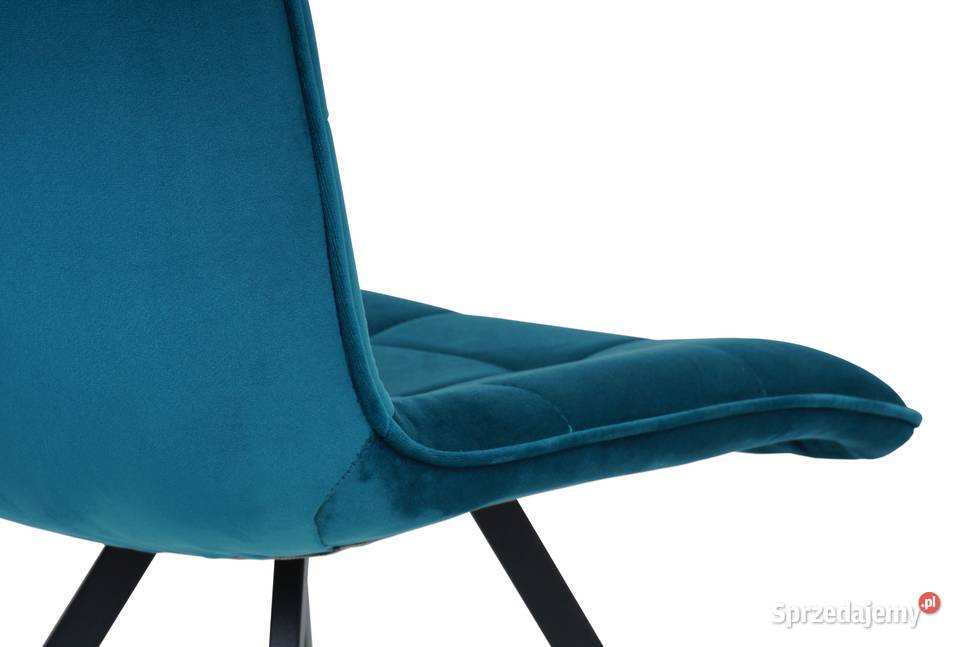 Zestaw Krzeseł AXEL Tkanina Welur nogi stal 8 Katowice