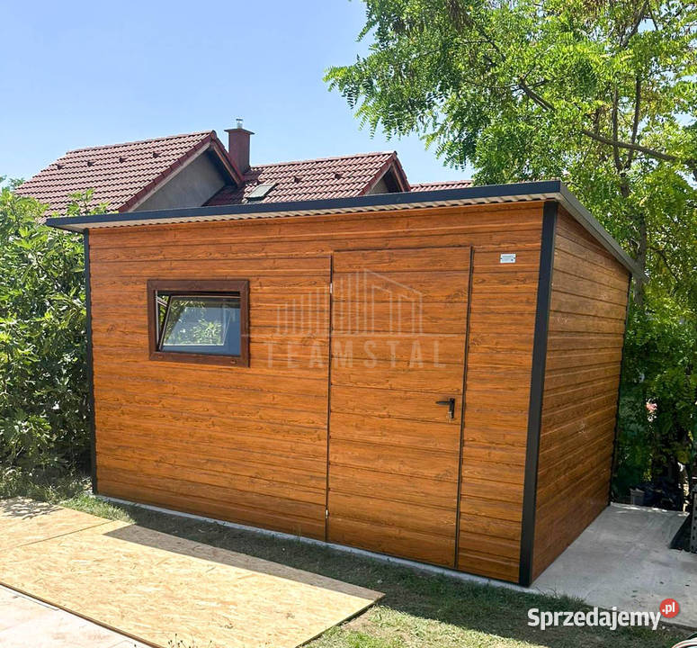Schowek domek ogrodowy 4x2m drzwi 2x okno