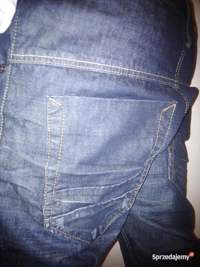 Spodnie Jeansy męskie PLM RAW niski krok 32 M z niebieski Warszawa