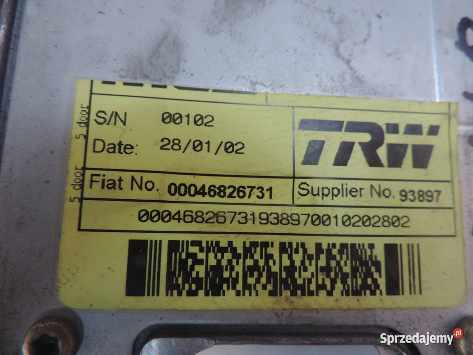 WSPOMAGANIE ELEKTRYCZNE FIAT STILO 00046826731