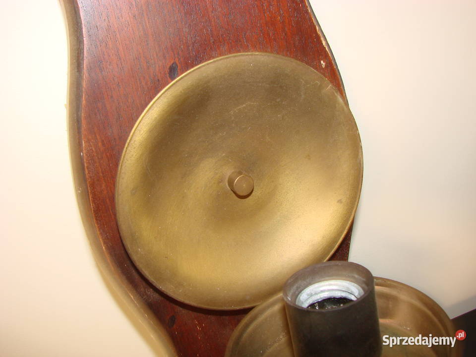 drewniany kinkiet PRL Antyki, Sztuka, Kolekcje