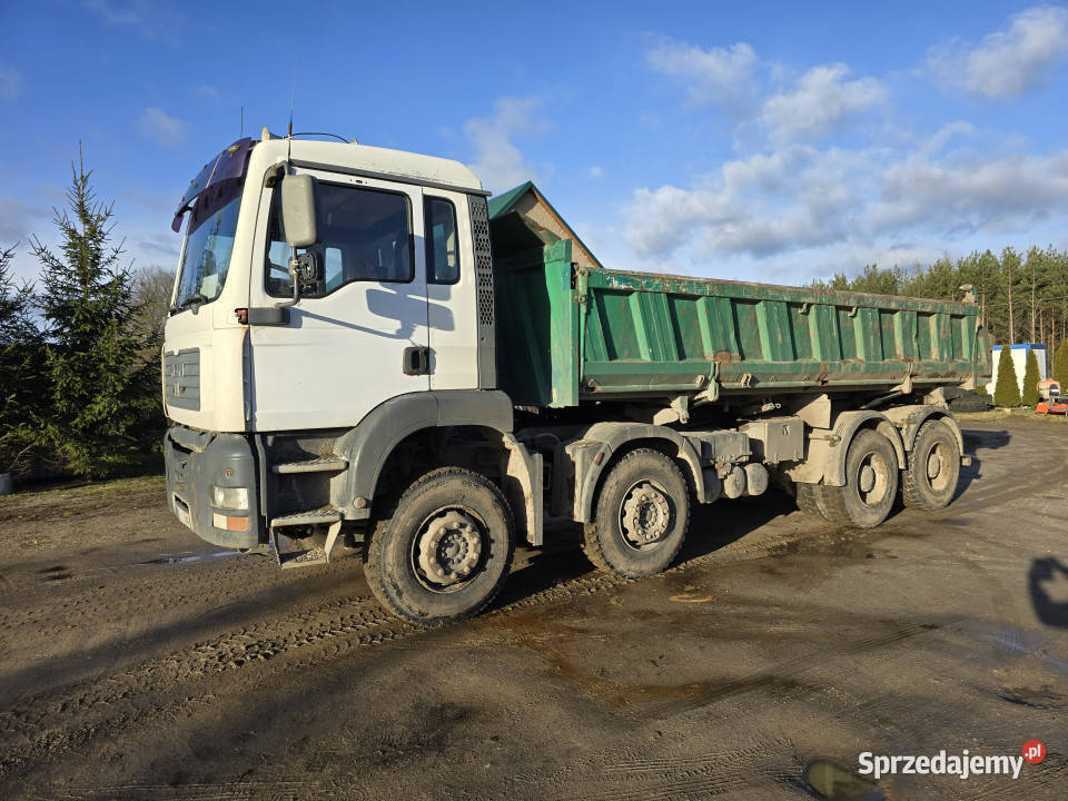 Wywrotka MAN TGA 41360 8x4 hydroburta biały Mikosze sprzedam