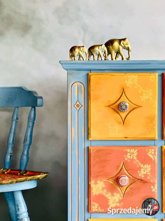 Komoda z szufladami orientalna ceramiczne dolnośląskie Jelcz-Laskowice