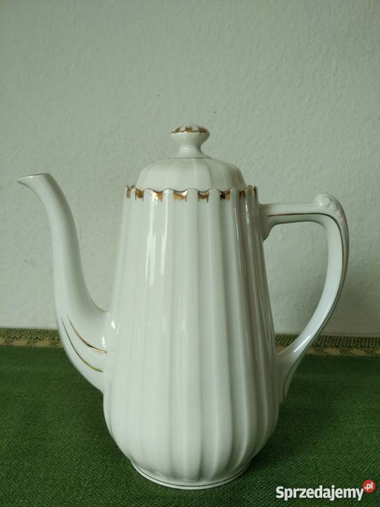 Duży dzbanek Askania Gold porcelana małopolskie Ropa