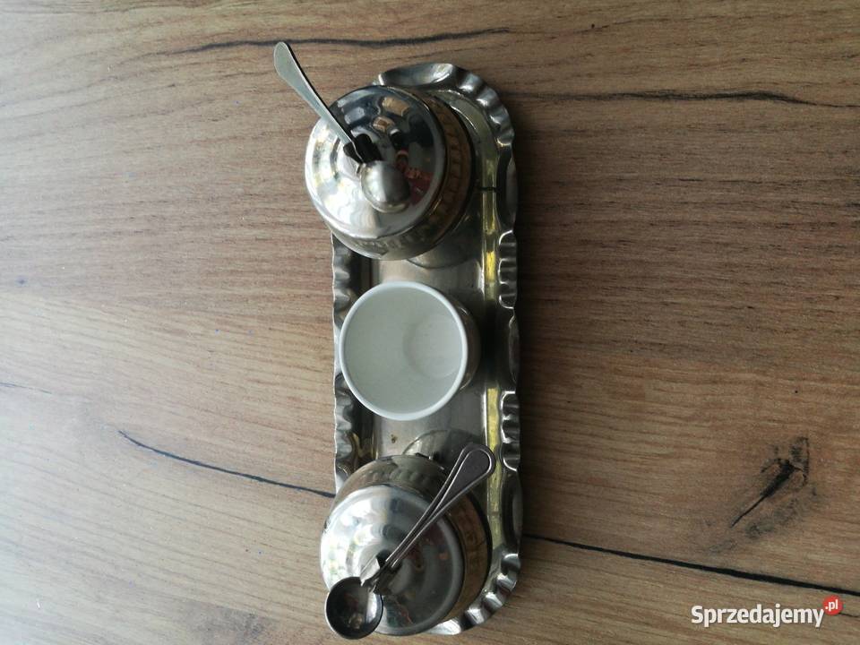 Zestaw do musztardy sosu mini prl Choszczno