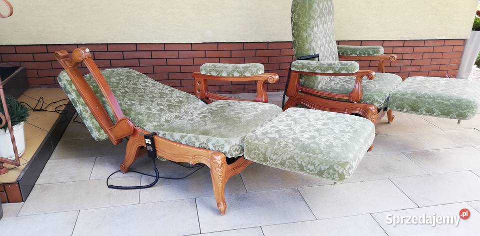 Fotel stylowy relaks ludwik zielony seniora na Garwolin