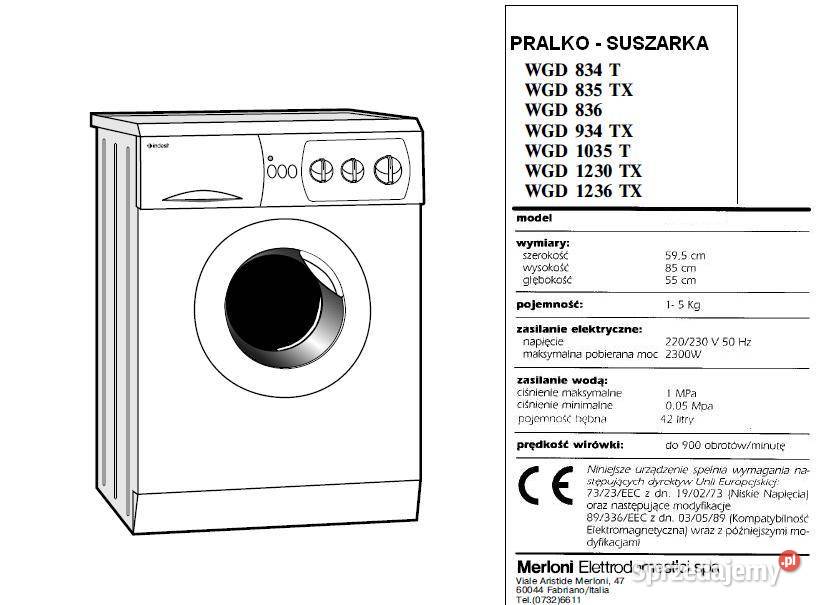 PRALKOSUSZARKA AUTOMATYCZNA INDESIT WŁOSKA Warszawa