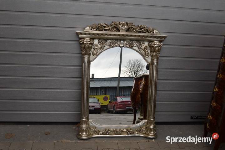 SREBRNE KOLUMNOWE LUSTRO SREBRO KRYSZTAŁ KWIATY sprzedam