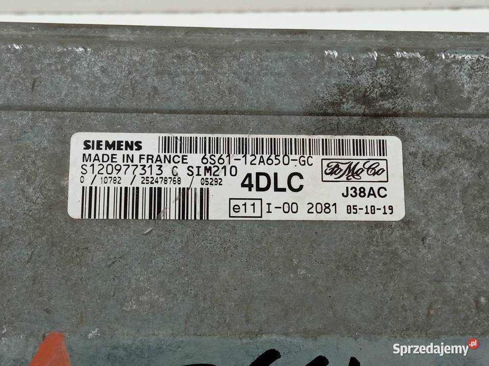 STEROWNIK SILNIKA 6S6112A650GC 14 B 80 Ford