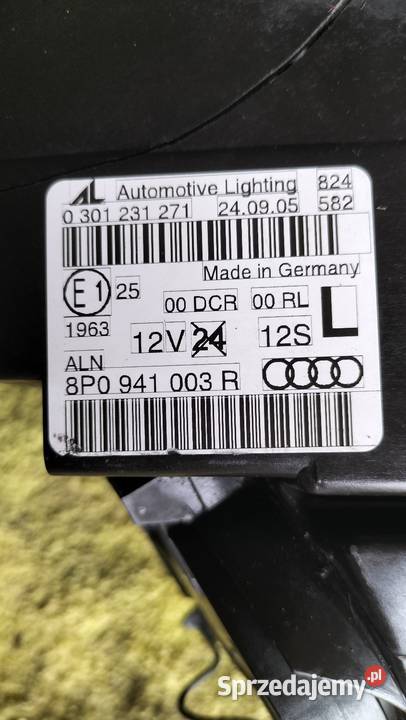 Audi A3 8P Xenon lewy Lampa przednia lewa lewe Chocianów