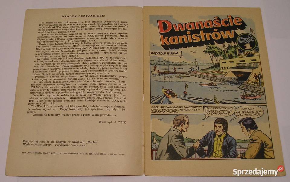 KAPITAN ŻBIK DWANAŚCIE KANISTRÓW 1973