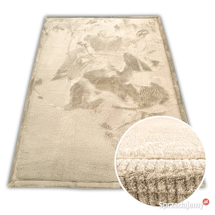 GRUBY DYWAN PUFFY SOFT 80X150 KREMOWY MATERAC Lublin