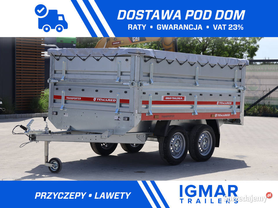 Przyczepka samochodowa TEMARED TRANSPORTER 25152 Burtowe i plandeki Gliwice