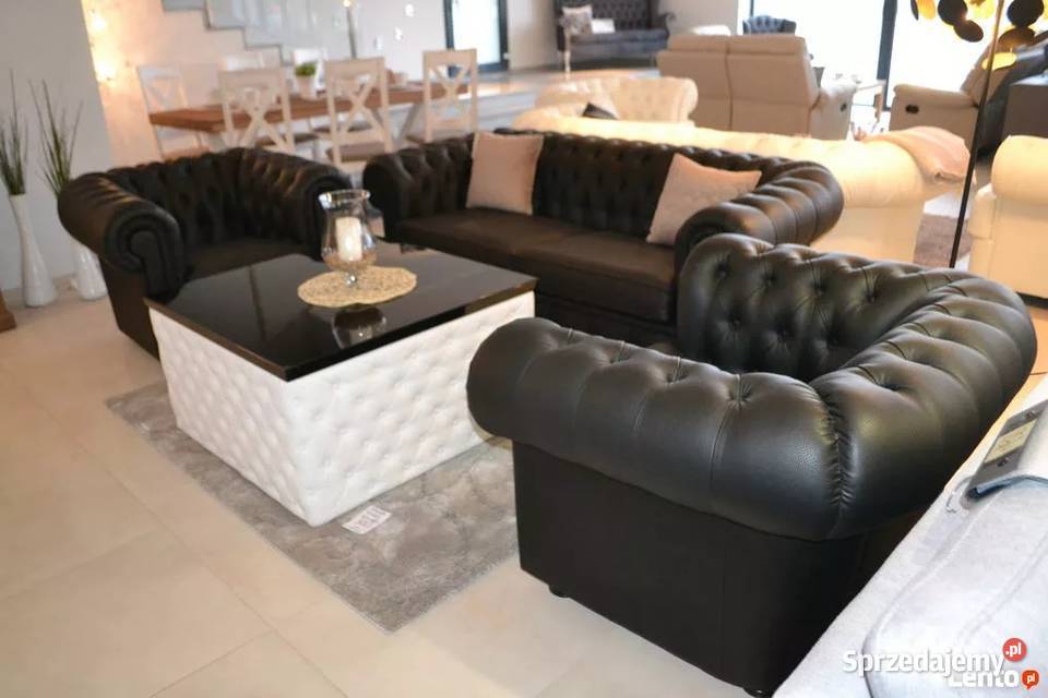 321 Chesterfield w Skórze Naturalnej Kolor DO Sulęcin Szlachecki