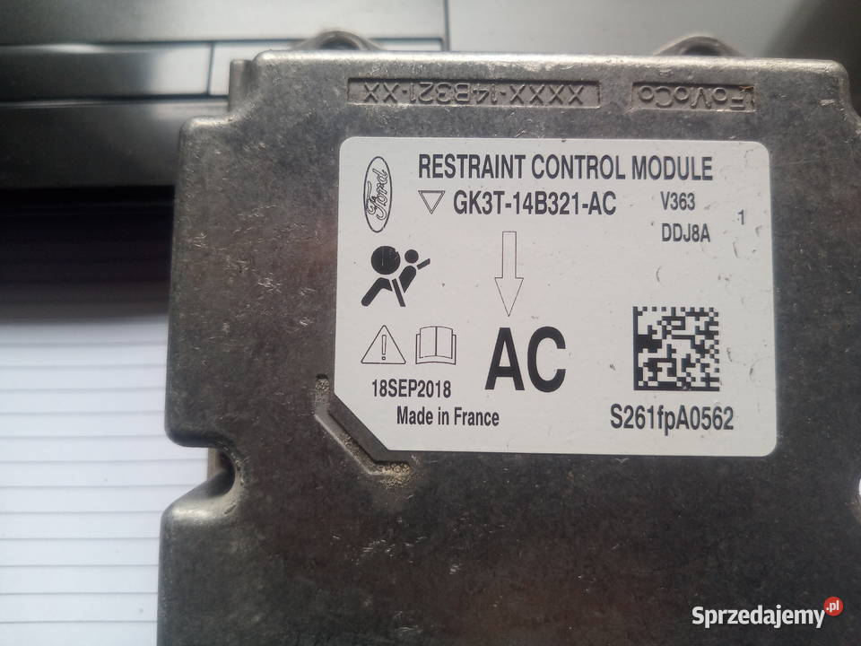Moduł sensor pasów ford GK3T 14B321 AC